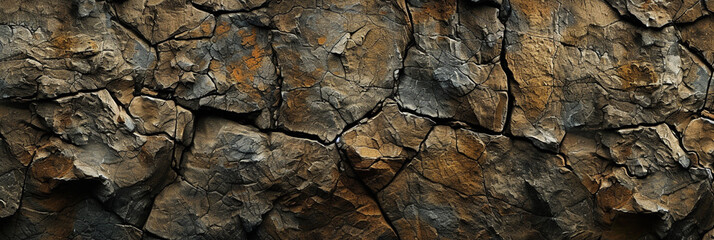 .A photograph highlighting the organic beauty of an old rock wall texture