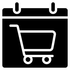 Shopping Cart Calendar Icon