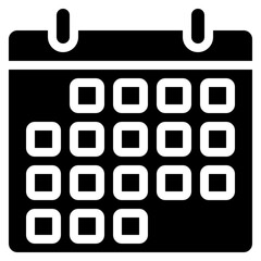 Calendar Square Dates Style Icon