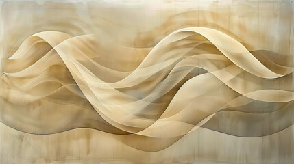 A painting of a wave with a lot of detail