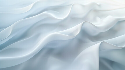 Obraz premium A white fabric with a wave pattern. The wave pattern is very prominent and covers the entire fabric