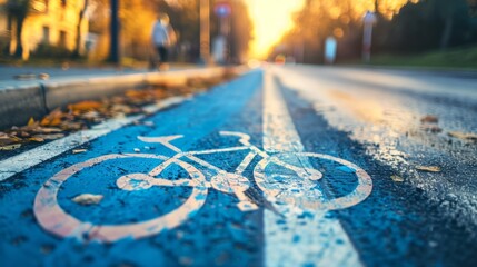 Bicycle road sign symbol to indicate the road for bicycles lane. world bicycle day background concept