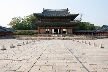 Obraz premium View of the stone square in Changdeok Palace