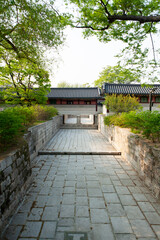 View of the stone waterway in Changdeok Palace