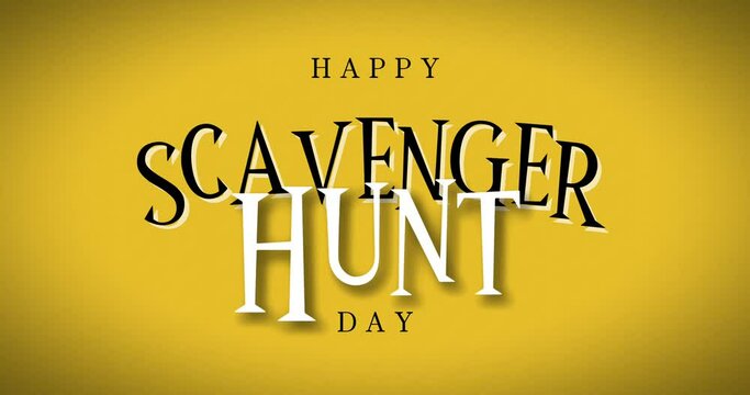 Scavenger Hunt Day Holiday Concept National Video