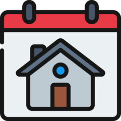 Home House Calendar Icon