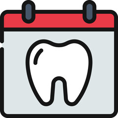 Dentist Appointment Calendar Icon