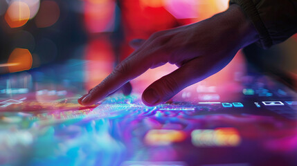 端末を操作する手