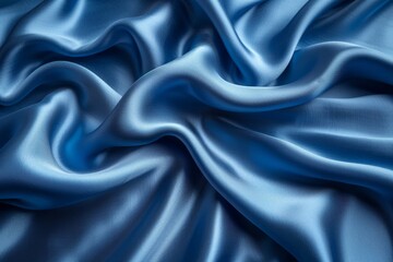 Fototapeta premium The detailed texture of satin material with a gentle wave pattern, suggesting softness and luxury