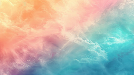 Vibrant Orange and Blue Swirling Clouds Abstract Background  for Creative Design