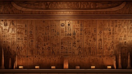 a wall of an ancient egyptian temple with symbols and symbols.