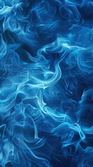 Deep aqua blue waves in a flame-like design perfect for a cool marine background
