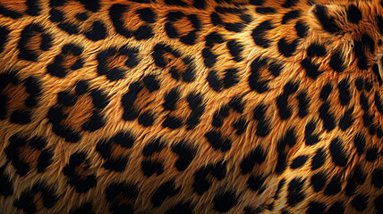 Obraz premium Animal print textile texture. - Leopard fur background