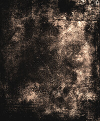 Grunge scratched scary background, Horror brown texture