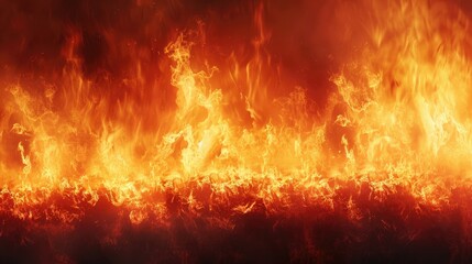 Obraz premium Fire inferno symbol. Generative AI