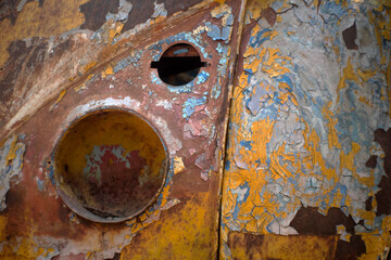Rusty metal texture for background.
