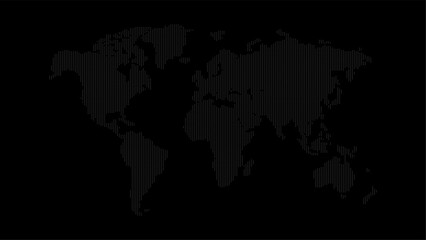 Fototapeta na wymiar Vector Dot World Map for Global Projects and Presentations