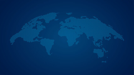 Vector Dot World Map for Global Projects and Presentations