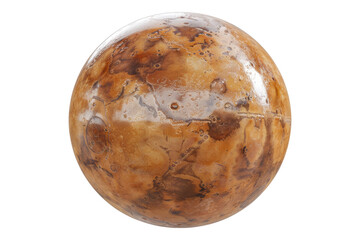 Mars isolated on transparent background