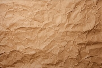 Brown crumpled paper texture, background
