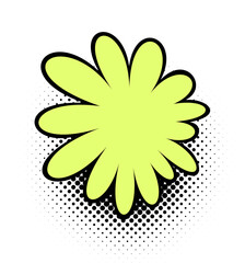 Neon Yellow-green Pop Art Bloom
