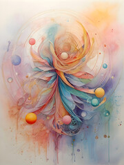Constellation Mandala Abstract Illustration Art
