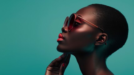 The Woman with Stylish Sunglasses