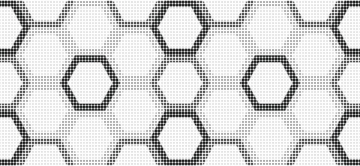 HalftHalftone seamless pattern,black on white background . Vector illustration.one pattern 71