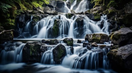 Fototapeta premium Moral principles cascade in a continuous stream of ethical thought