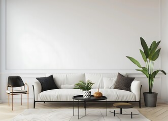 modern living room with sofa