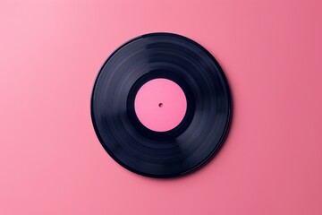 12-inch vinyl LP record in cardboard cover on white background.. Beautiful simple AI generated image in 4K, unique.