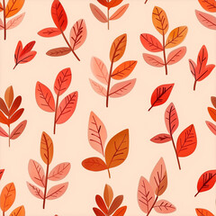 A vibrant tapestry of autumn leaves: A seamless pattern for capturing the essence of fall.