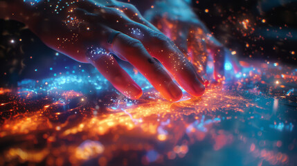 Finger touch Innovative holographic SEO interface