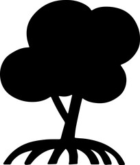 hand drawn mangrove tree illustration.