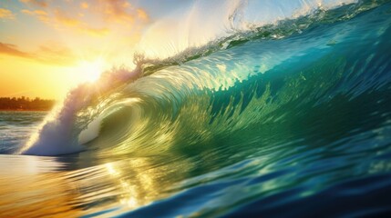 turquoise ocean water surfing wave photography