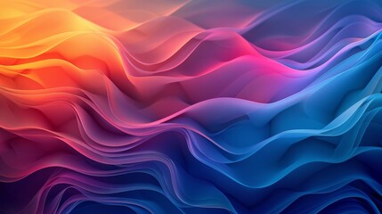 Obraz premium Gradient Patterns Digital Art: An illustration demonstrating digital art created with gradient pattern