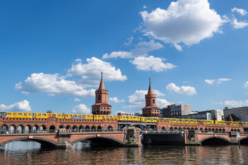 Fototapeta na wymiar Oberbaumbrücke in Berlin on a sunny day