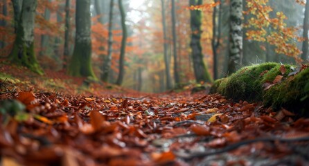 Autumn Path in the Forest