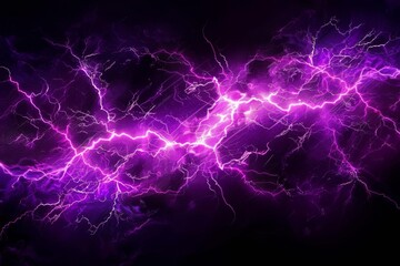 vibrant purple neon lightning strike dramatic abstract illustration