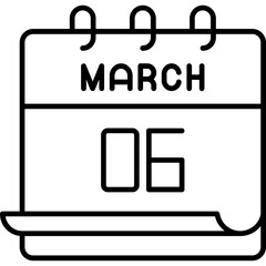 March 6 Icon