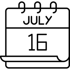 July 16 Icon
