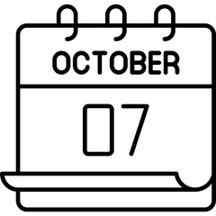 October 7 Icon