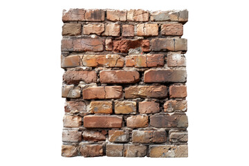 Obraz premium Bricks wall isolated on transparent background