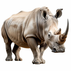 Fototapeta premium color vector of an African rhinoceros, rhino