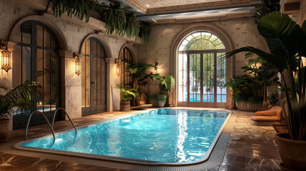 Luxury interior pool