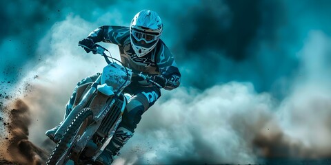 Dusty conditions at speedway biker track due to high speeds and turns. Concept Dusty Conditions, Speedway Biker Track, High Speeds, Turns