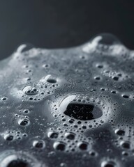 Macro foam bubbles of cleansing, moisturizing, toning, or exfoliating water cosmetic