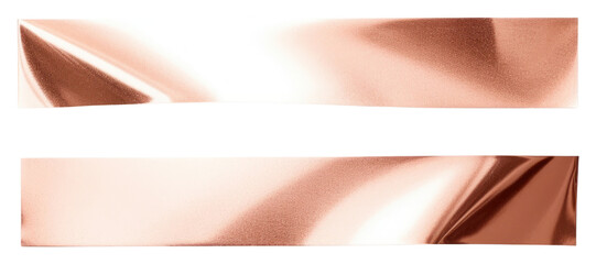 PNG  Glossy rose gold foil adhesive strip white background accessories simplicity. AI generated Image by rawpixel.