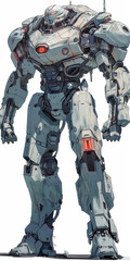 robot in the snow