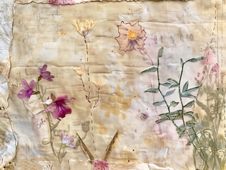 flowers on the paper